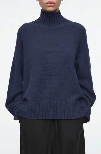 COS Pelican Cash Turtleneck Cashmere Sweater | Nordstrom | Nordstrom