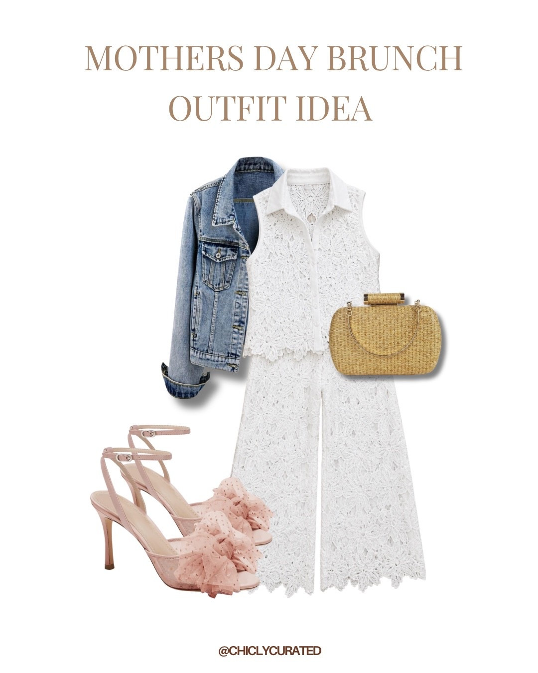 What to Wear to Mother’s Day Brunch

Mother’s Day brunch outfit, spring brunch outfit idea, white lace outfit, 2 piece sets, denim jacket outfit, strappy heels outfit, spring outfit ideas,elevated outfits, how to style a lace for daytime



#LTKMidsize #LTKootd #LTKMothersDay
