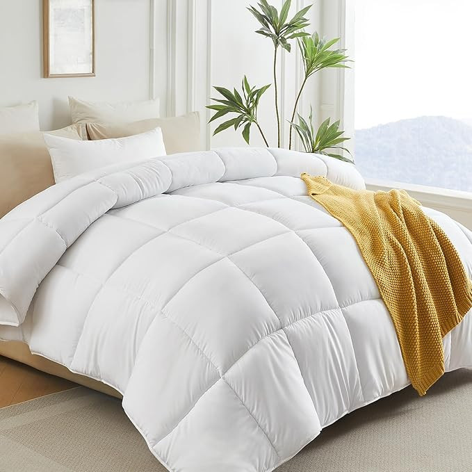 L LOVSOUL Down Alternative Comforter King Size Duvet Insert,All Season Duvet Insert with Corner T... | Amazon (US)