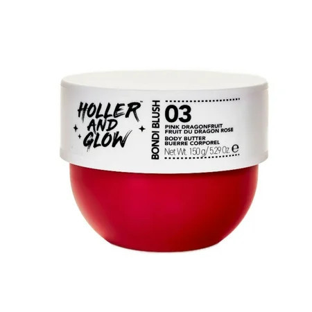 Holler and Glow Bondi Blush Pink Dragon Fruit Body Butter, 150g/5.29 oz | Walmart (US)