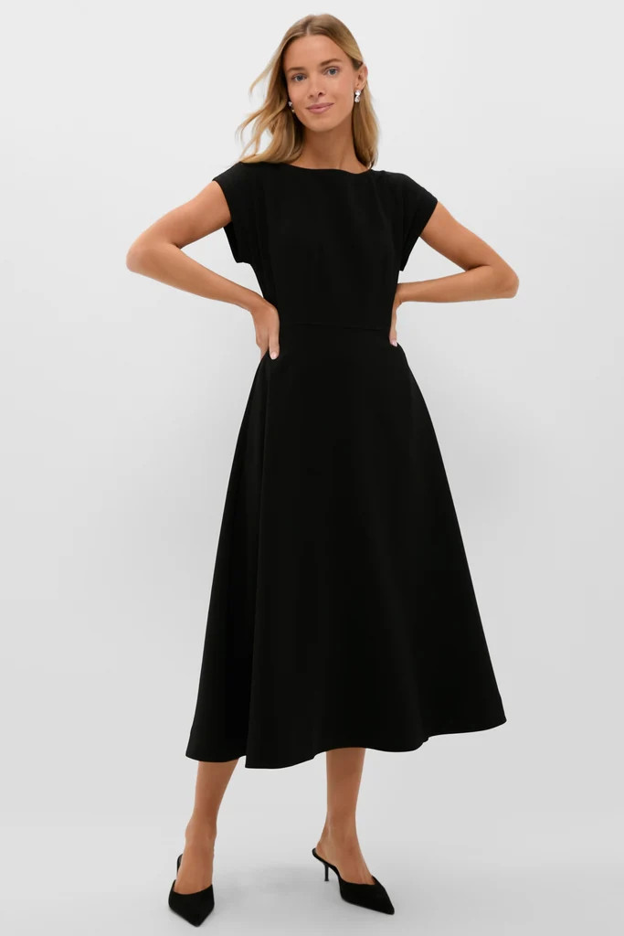 Black Corset Solen Midi Dress | Tuckernuck (US)