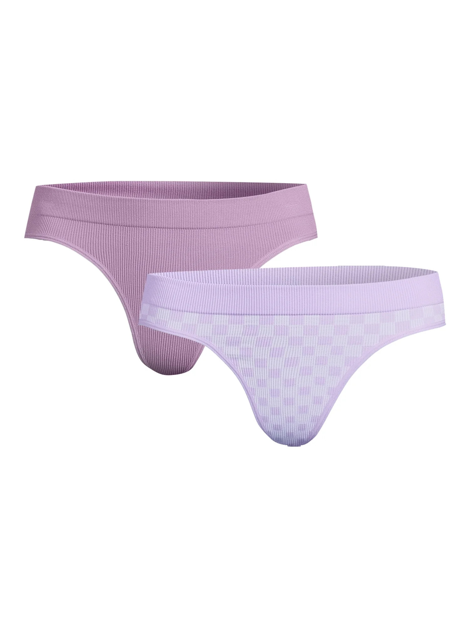 No Boundaries Women's Seamless Thong Panties, 2-Pack - Walmart.com | Walmart (US)