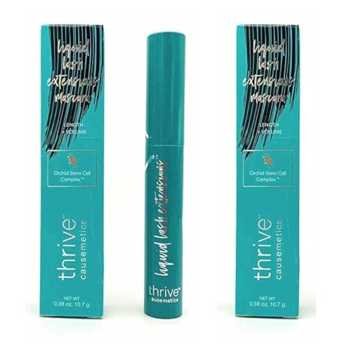 Thrive Causemetics Liquid Lash Extensions Brynn Rich Black .38oz Full Size, 0.38 Ounce (Black, Pack of 2) | Amazon (US)
