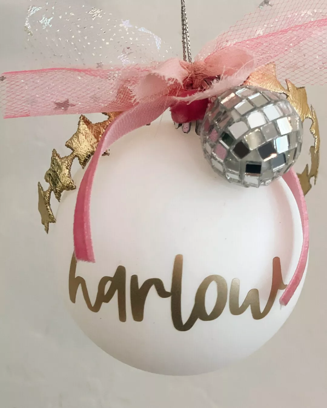 Preppy Christmas Ornament With Personalization-ornament-christmas