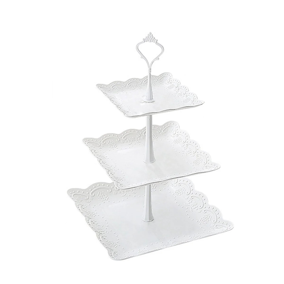 3 Tier Cupcake Stand Cake Holder Dessert Stand Tray Birthday Party Wedding Supplies | Walmart (US)