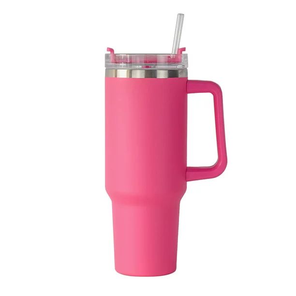 40oz Reusable Vacuum Quencher Tumbler with Straw, Leak Resistant Lid, Insulated Cup, Maintains Co... | Walmart (US)