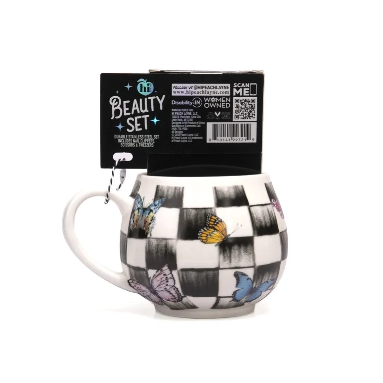 Hi Peach Layne Mother's Day Black Coffee Mug with Manicure Set | Walmart (US)