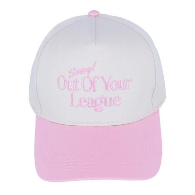 David & Young Women's Out of Your League Two Toned Baseball Cap, Light Pink | Target
