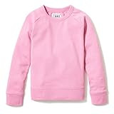 Amazon/ J. Crew Brand - LOOK by Crewcuts Girl's Crewneck Raglan Sweatshirt, Pink, Medium (8) | Amazon (US)