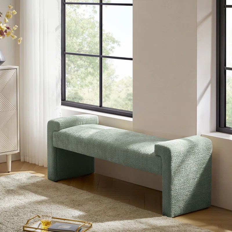 Arlesia 58.5'' W Modern Upholstered Accent Bench | Wayfair North America