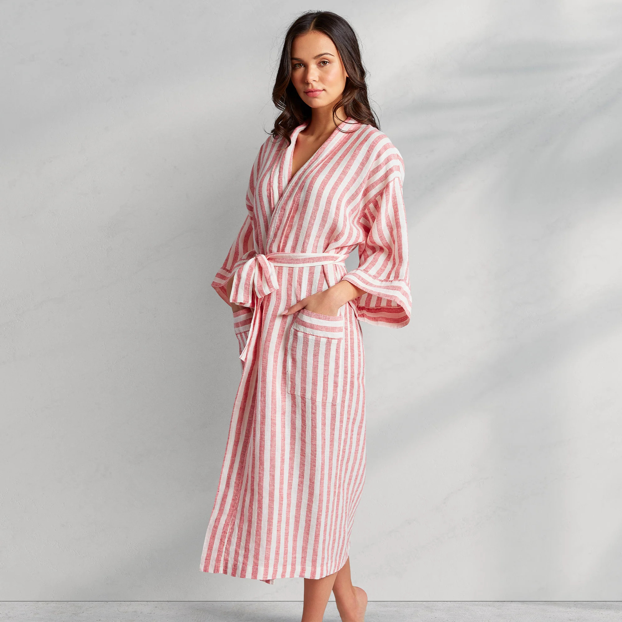 Holbox Linen Robe | Kassatex