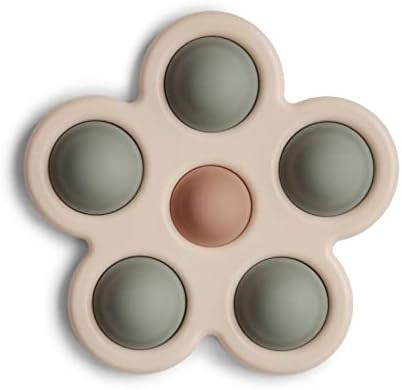 mushie Flower Press Toy (Dried Thyme/Natural/Shifting Sand) | Amazon (US)