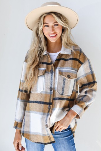 Keep It Cool Plaid Shacket | Dress Up