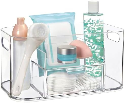 STORi Bliss Clear Makeup Organizer for Countertop, Divided Bathroom Organizer & Storage Drawer, M... | Amazon (US)