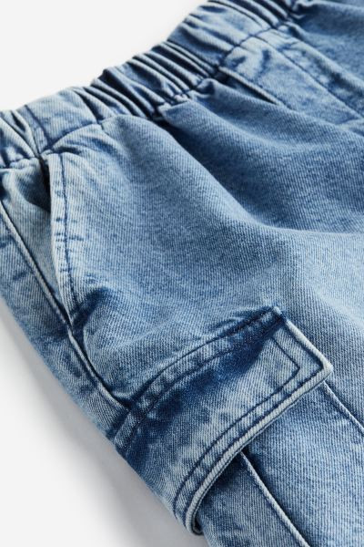 Denim Cargo Pants - Light denim blue - Kids | H&M US | H&M (US + CA)