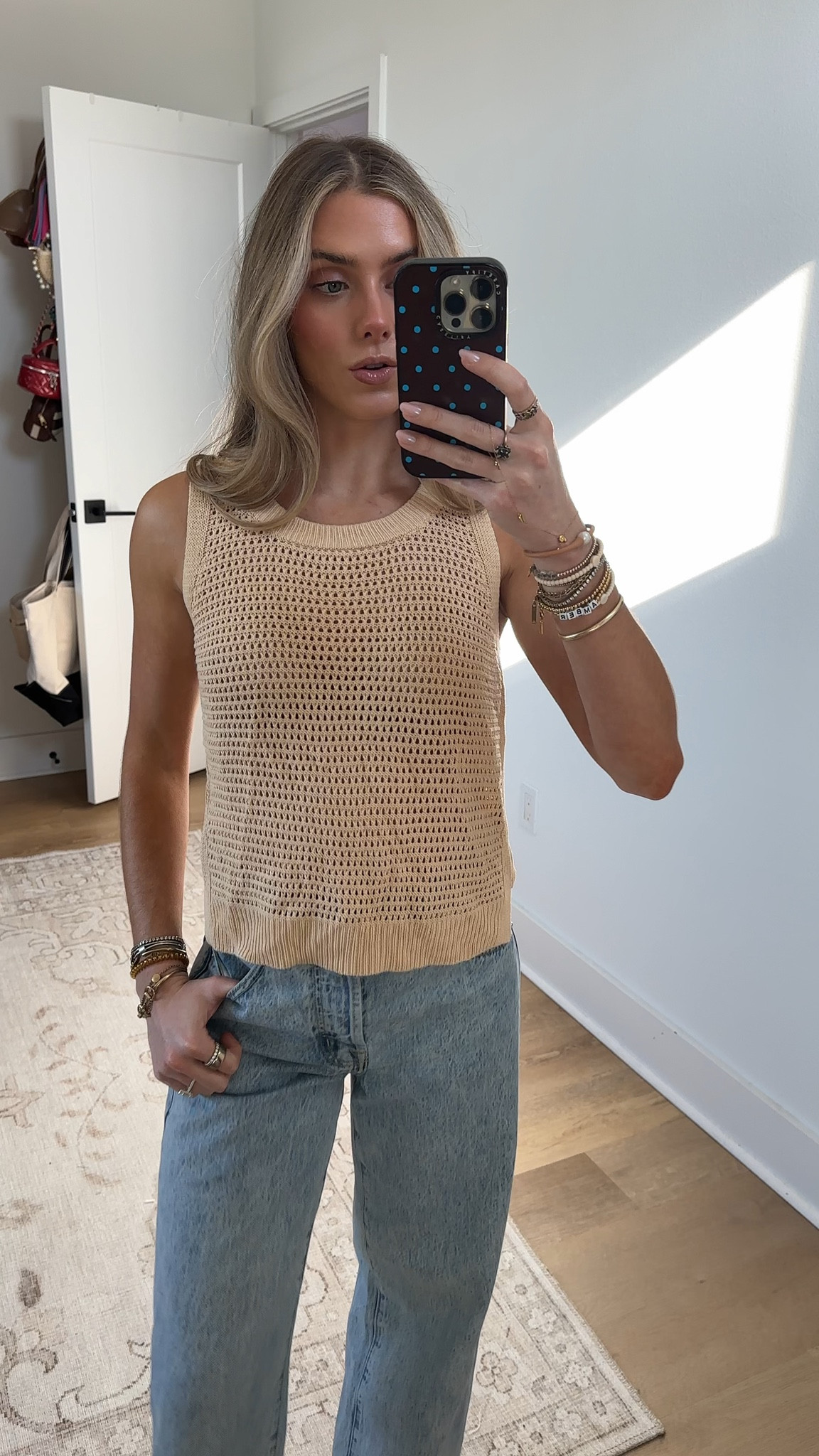 Amazon size small FISACE Womens Summer Knit Sweater Tank Tops Round Neck Crochet Hollow Out Sleeveless Casual Crop Shirt

#LTKootd #LTKSaleAlert #LTKSeasonal