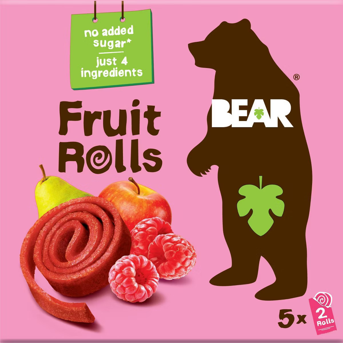 BEAR Raspberry Fruit Rolls - 5ct/3.5oz | Target