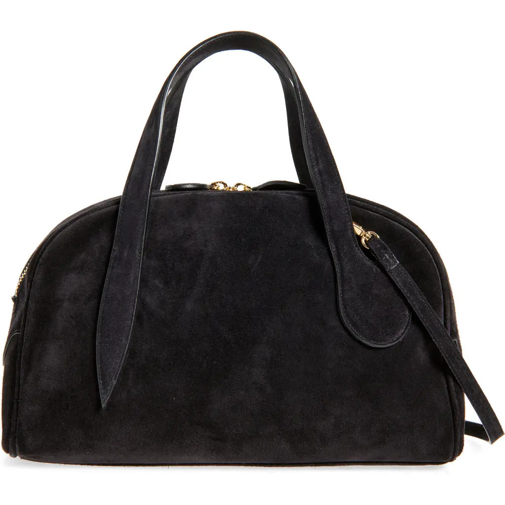 LIFFNER Mini Leather Bowling Crossbody Bag in Black at Nordstrom | Nordstrom
