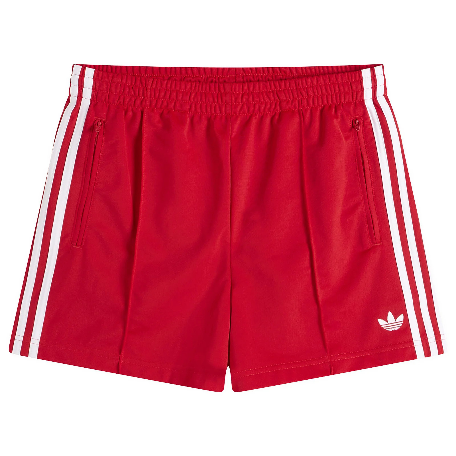 Adidas Women's Firebird Shorts in Better Scarlet/White, Size X-Small | END. Clothing