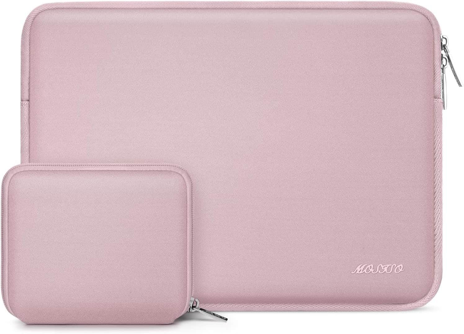 mosiso - 13 inch Laptop Sleeve for MacBook Air Pro 13 M5 M4 M3 M2 M1 2026-2018 /Neo 13, Neoprene Computer Sleeve with Small Case - Pink | Best Buy U.S.