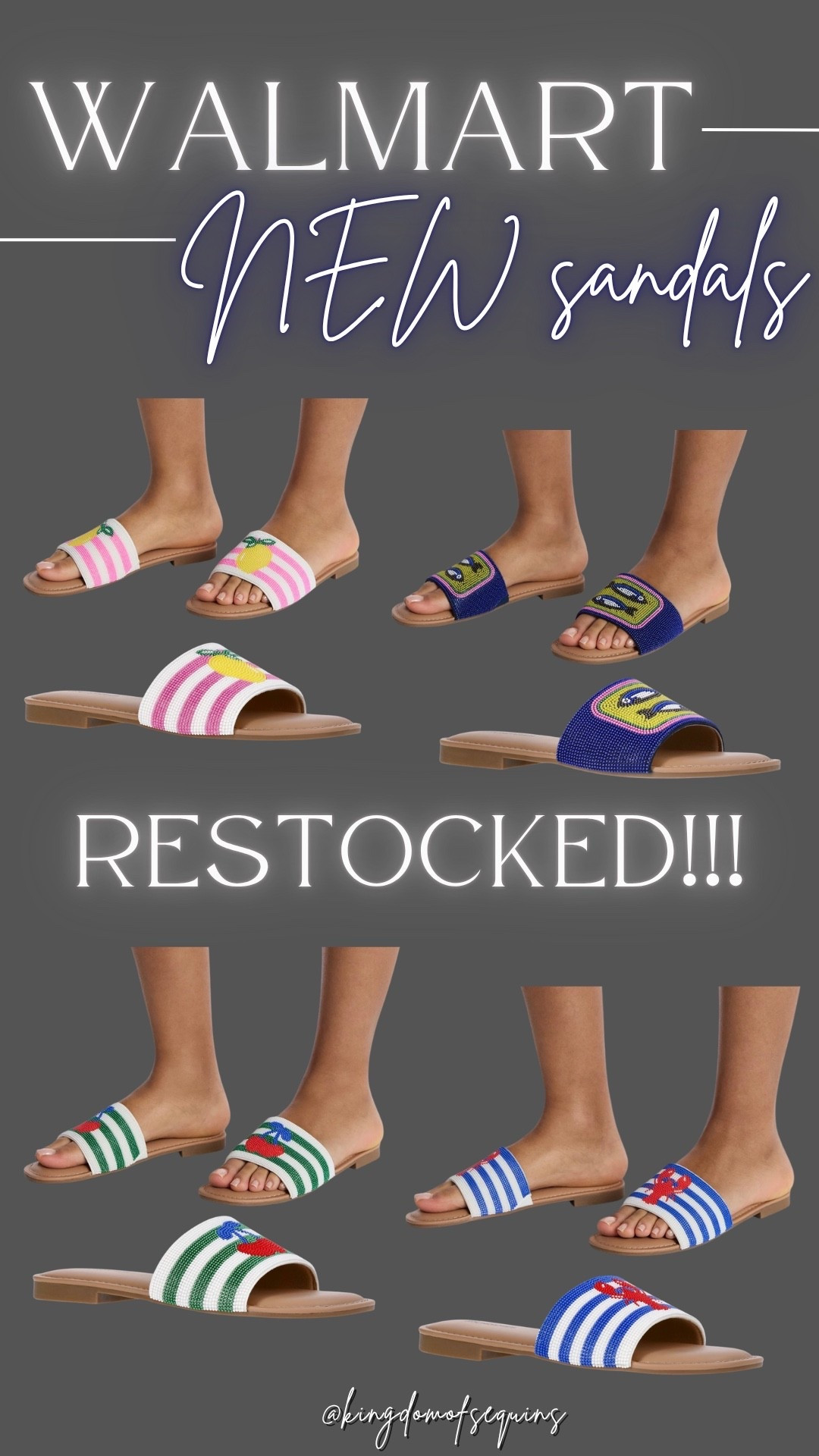 The cutest spring summer sandals are back in stock and only $24!!