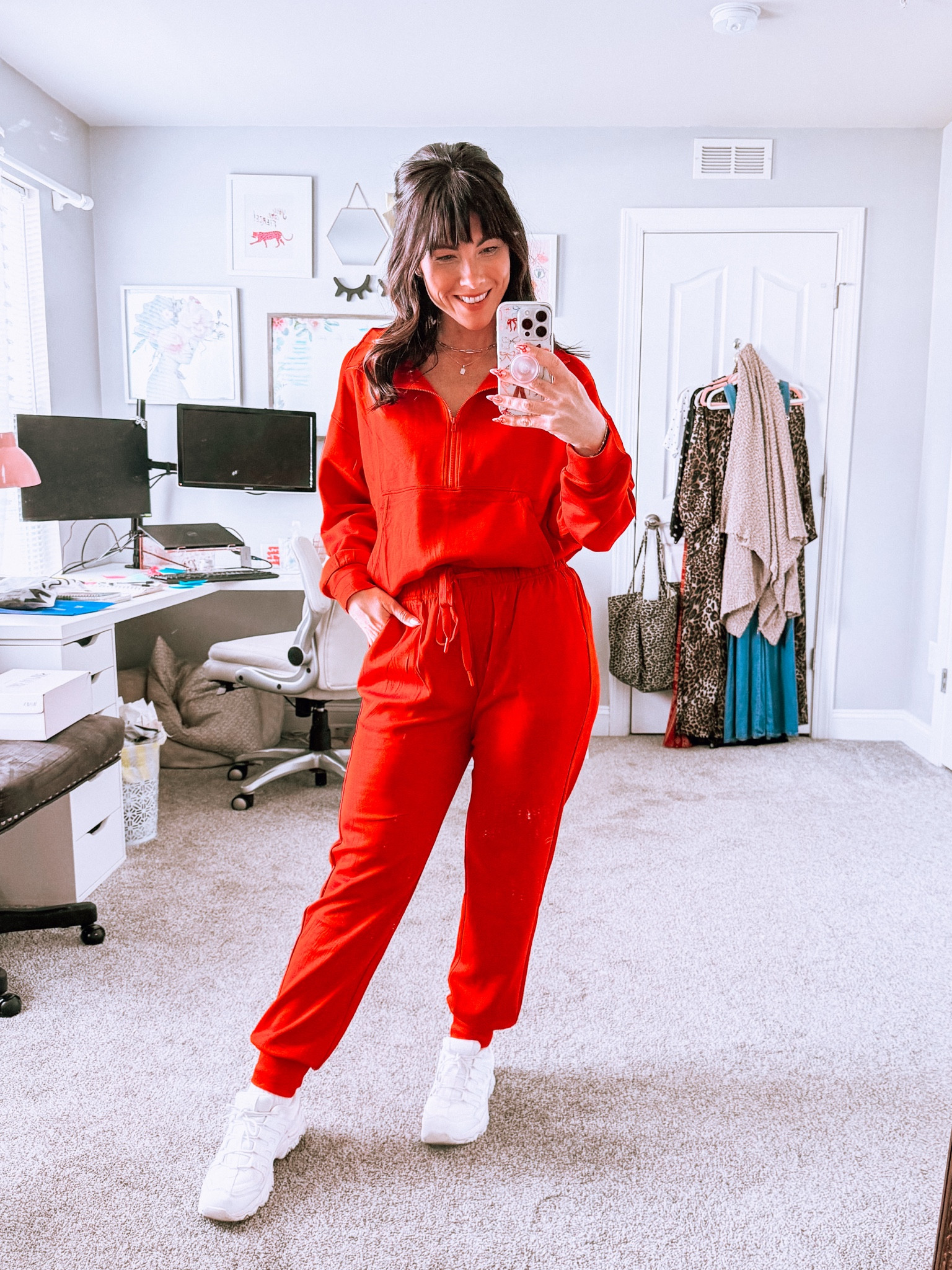 The SOFTEST lounge set on Amazon that’s so similar to scuba material! So many colors, and TTS or a little big. I’m in a medium and will likely size down to a small next time  

#LTKHoliday #LTKFindsUnder50 #LTKActive