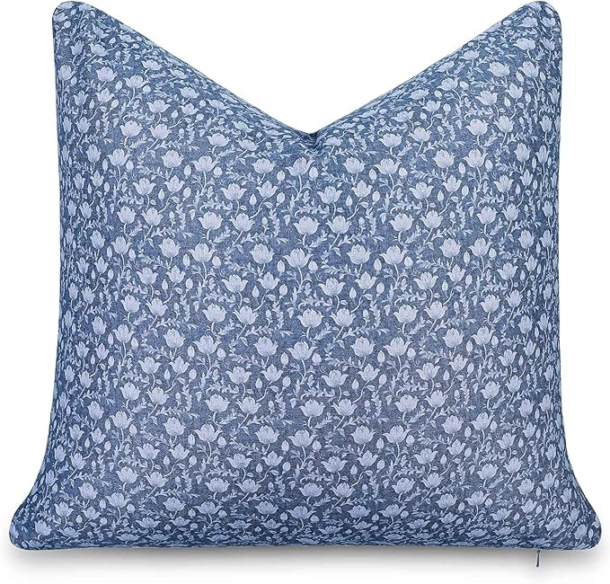 Crumbs Home California Casual Coastal Indoor Outdoor Throw Pillow Cover, 22"x22" Water Repellent ... | Amazon (US)