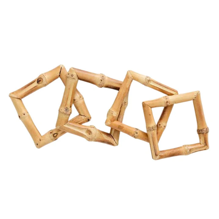 BAMBOO NAPKIN RING, SQUARE (SET OF 4) | Mason Maison