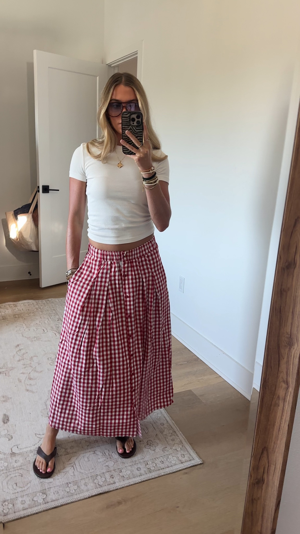 Amazon size small Esmeling Women Gingham Skirt A-Line Pleated Midi Skirt
Button Down, High Waist Maxi Skirt, Casual Long Skirt with Pockets

#LTKootd #LTKSeasonal #LTKSaleAlert