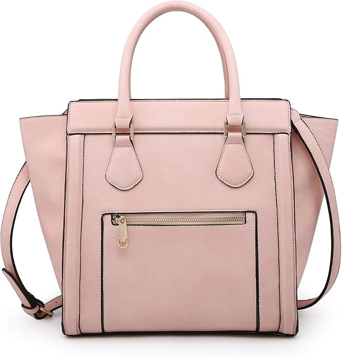 Dasein Women's Satchel Handbags Top Handle Purses Shoulder Bags Vegan Leather Tote for Ladies wit... | Amazon (US)