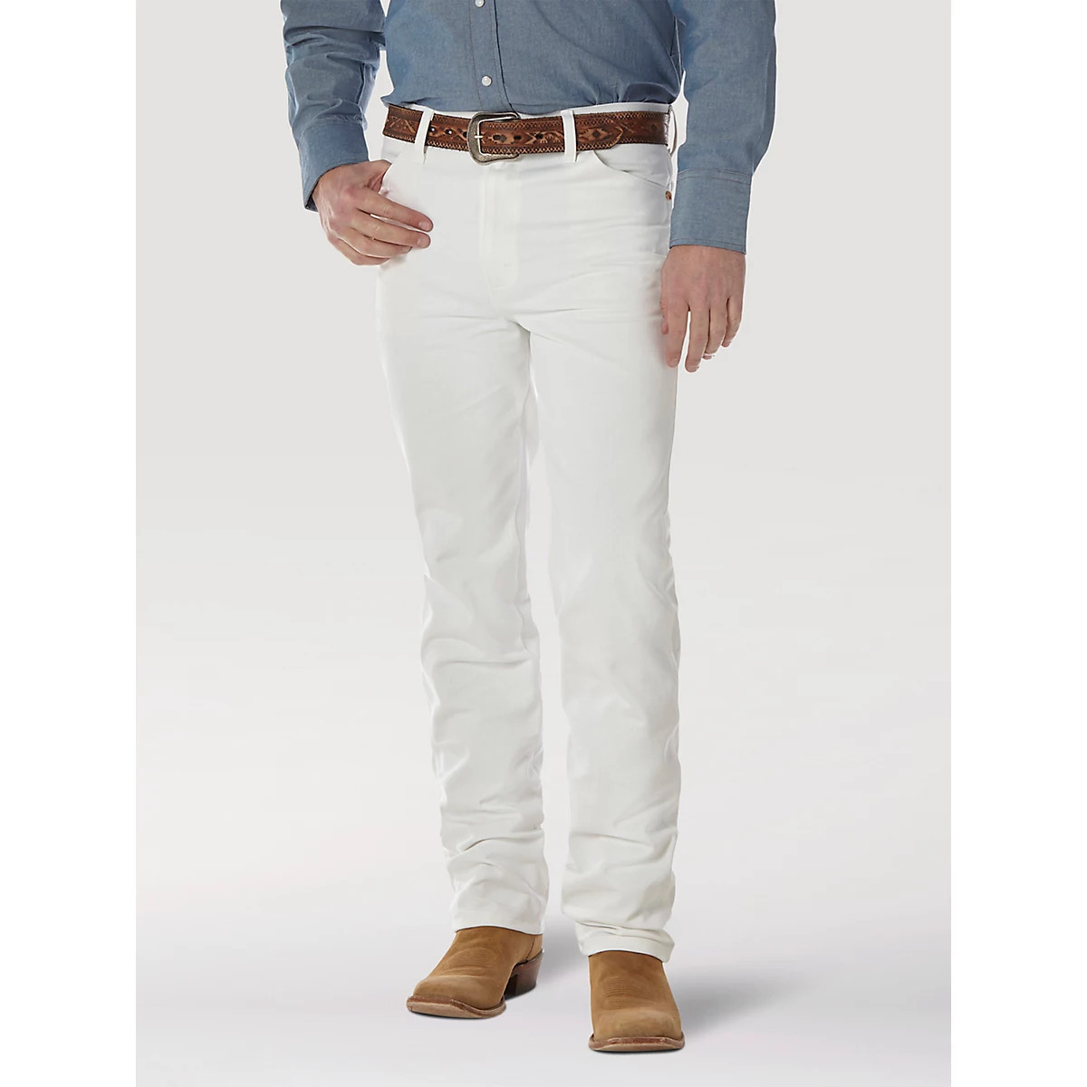 Wrangler® Cowboy Cut® Slim Fit Jean in White | Wrangler