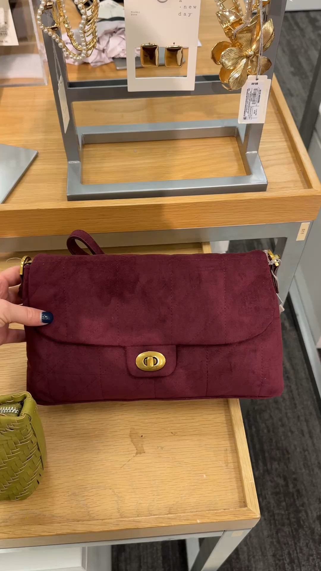 Target has the cutest new bags rn!! I love the color of this one