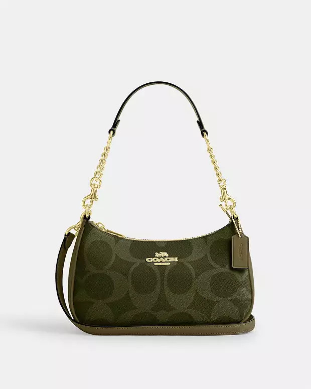 Teri Shoulder Bag In Signature Canvas | Coach Outlet US
