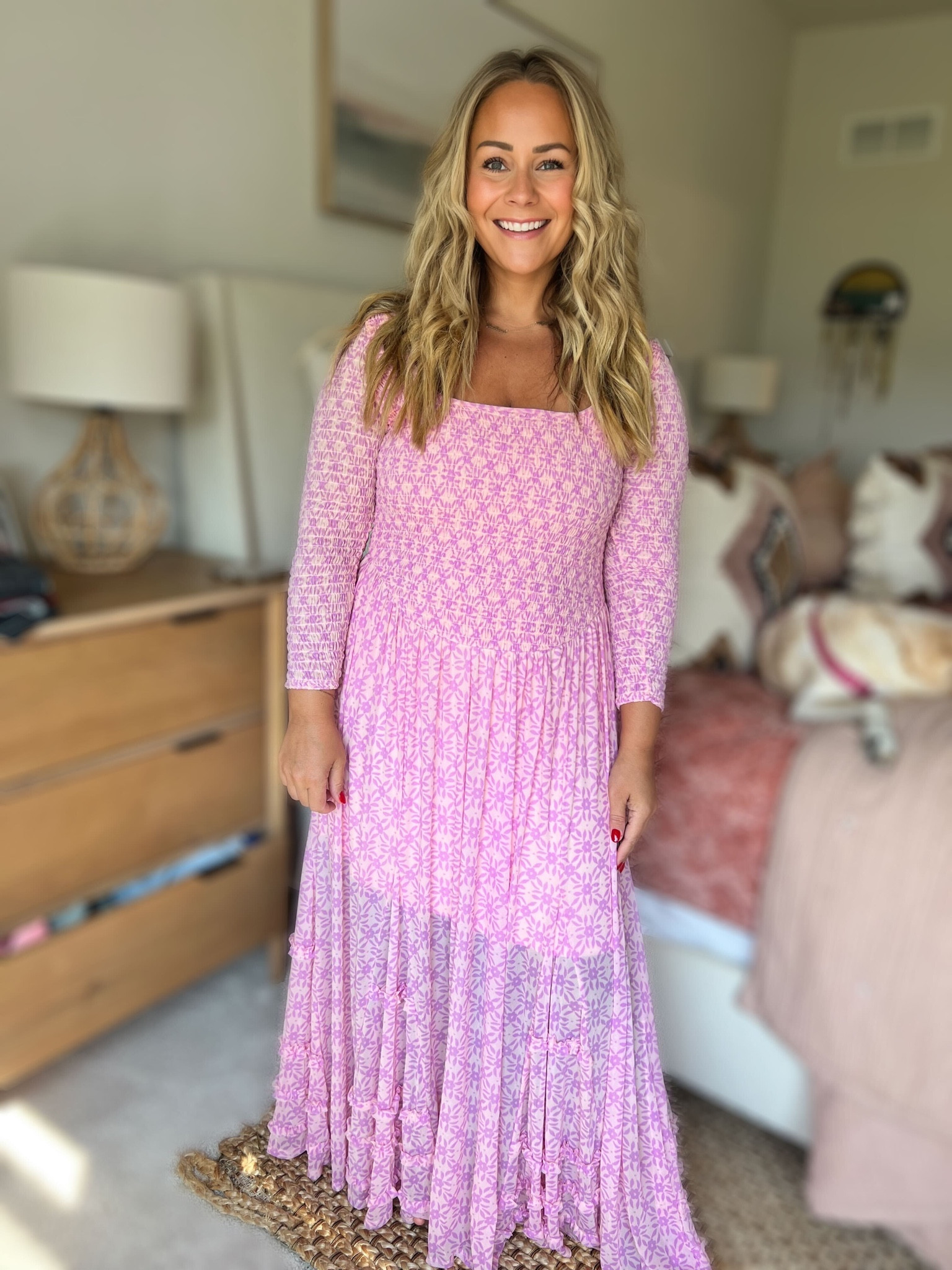 knee length dresses for ladies Free People Brown Its Fate Midi Dress UK L