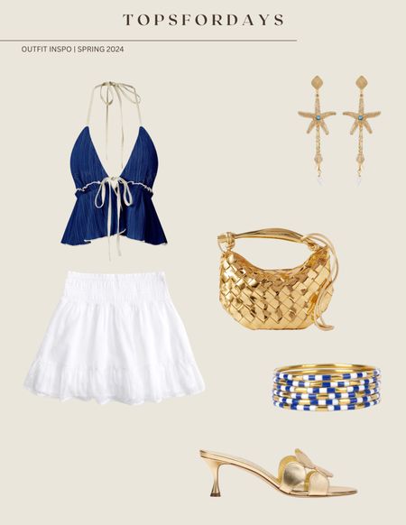 Cute summer outfit inspo (linked exact items except for the heels) #europeansummer2024 

#LTKstyletip #LTKfindsunder100 #LTKfindsunder50