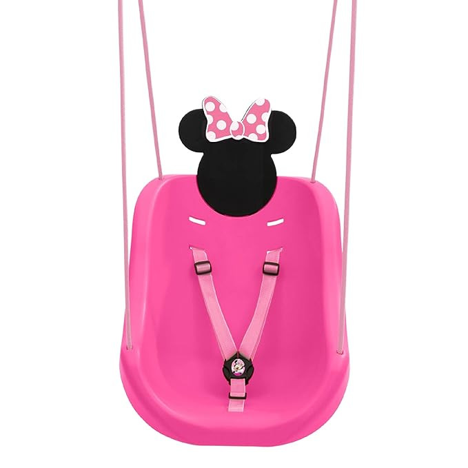 Disney Minnie Mouse 2-in-1 Outdoor Swing by Delta Children – for Babies and Toddlers – Full B... | Amazon (US)