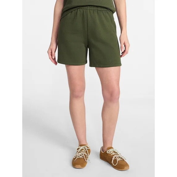 Time and Tru Women's Fleece Shorts, Size XS-XXXL | Walmart (US)