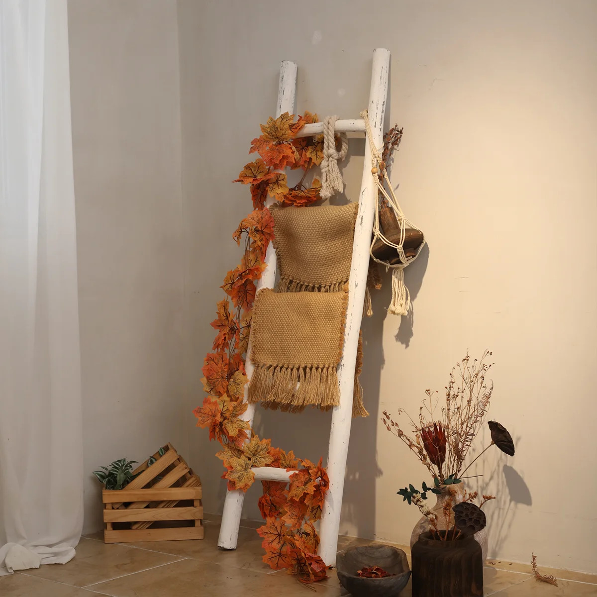 Fully Assembled 57" Wooden Blanket Ladder | Wayfair North America