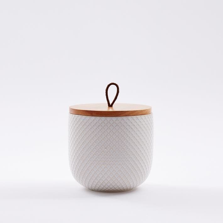 Textured Stoneware Canisters | West Elm (US)