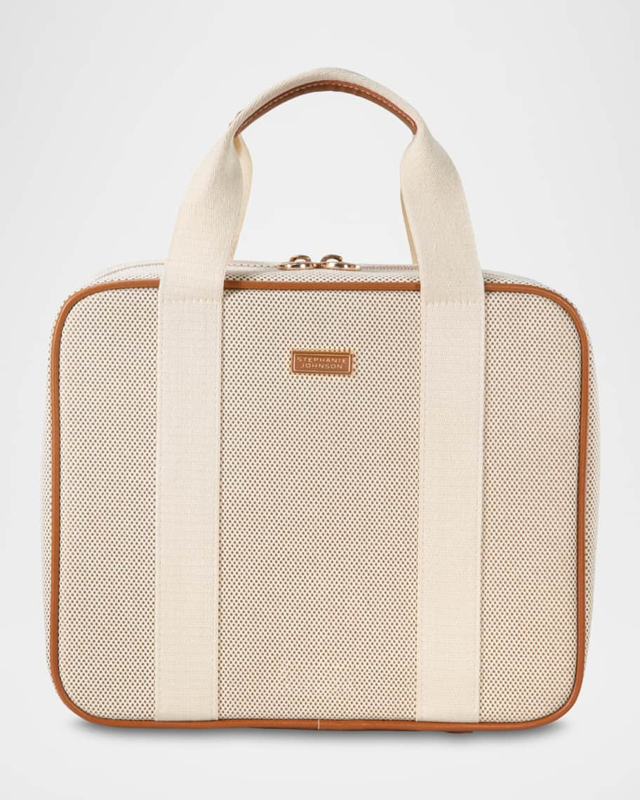 Stephanie Johnson Tropea Ivory Martha Large Briefcase | Neiman Marcus
