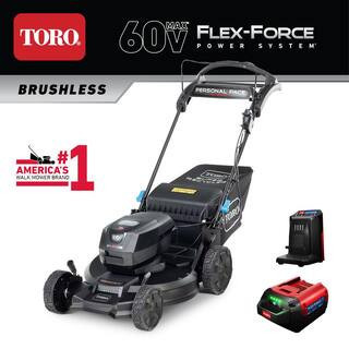 21 in. Super Recycler 60-Volt SmartStow Max Cordless Battery Walk Behind Mower 7.5 Ah Battery and Charger Included | The Home Depot
