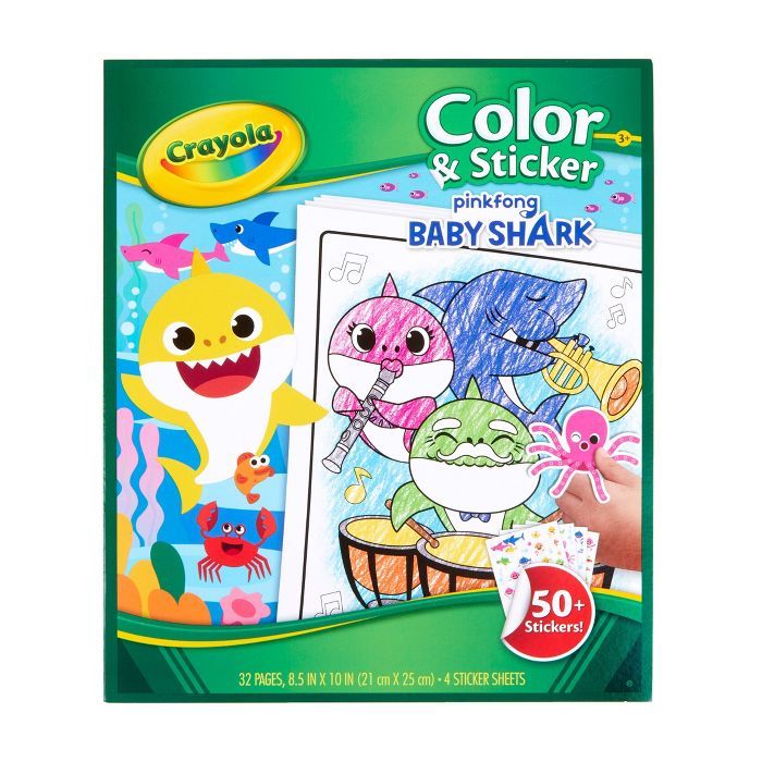 Crayola Baby Shark Color & Sticker Book | Target