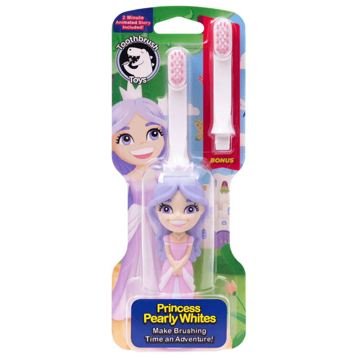 Princess Toothbrush for Kids - Pearly Whites Fun Brushing Toy | Toothbrush Toys | Toothbrush Toys