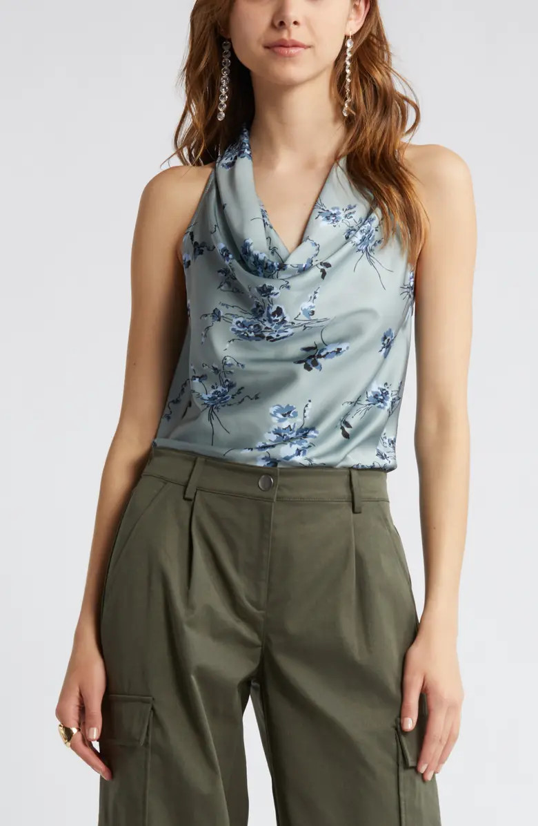 Cowl Neck Satin Tank | Nordstrom