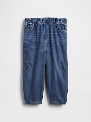 Baby & Toddler Cozy-Lined Barrel Jeans | Gap (US)