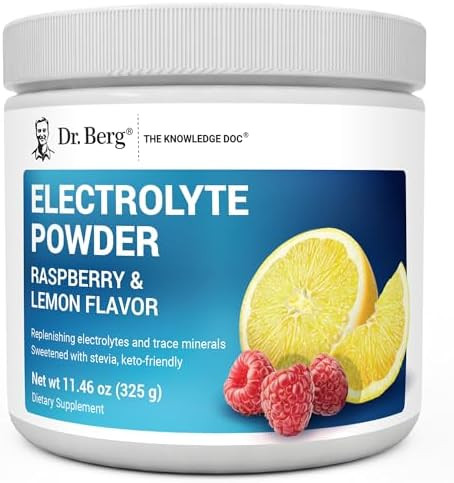 Dr. Berg Zero Sugar Hydration Keto Electrolyte Powder - Enhanced w/ 1000 mg of Potassium & Real P... | Amazon (US)