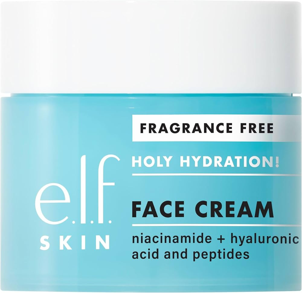 e.l.f. Holy Hydration! Face Cream - Fragrance Free, Moisturizes & Softens Skin, Quick-Absorbing &... | Amazon (CA)