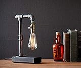 Edison Desk Lamp, Industrial Table Lamp, Steampunk Metal Pipe Lamp for Nightstand, Dressers, Coffee  | Amazon (US)