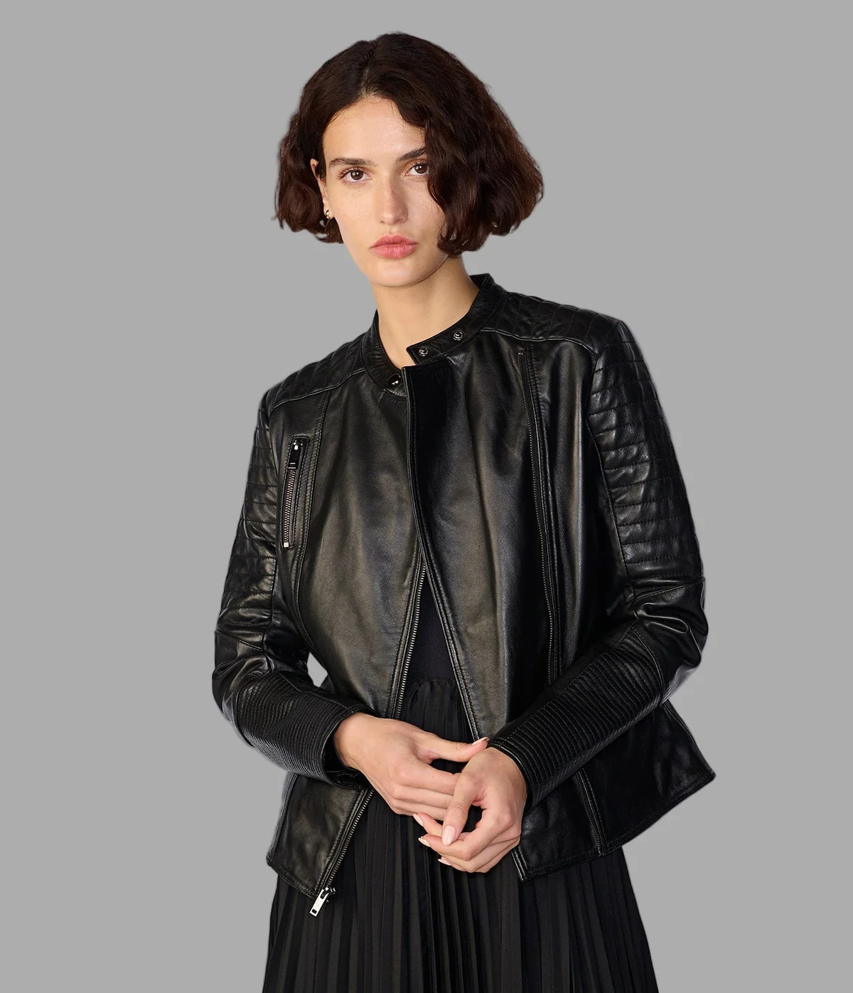 Hadley Quilted Leather Jacket | Wilsons Leather