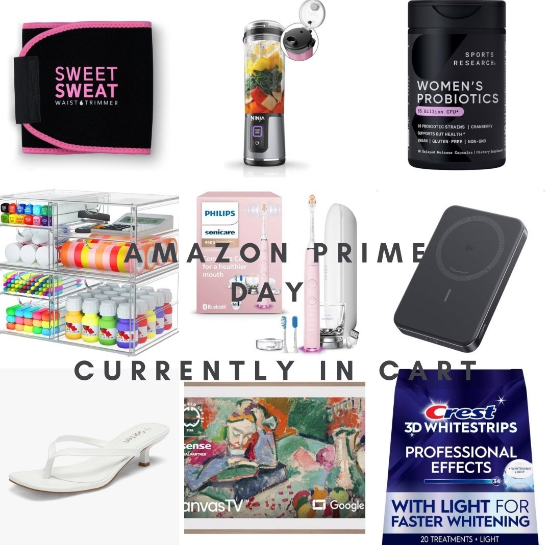 Amazon Prime day 2 in my cart. Kitchen, health, fitness, organization, and fashion. I am obsessed with these 50% off heeled sandals perfect for summer! And the mini blender- the perfect size for an apartment.

#LTKActive #LTKFindsUnder100 #LTKFindsUnder50